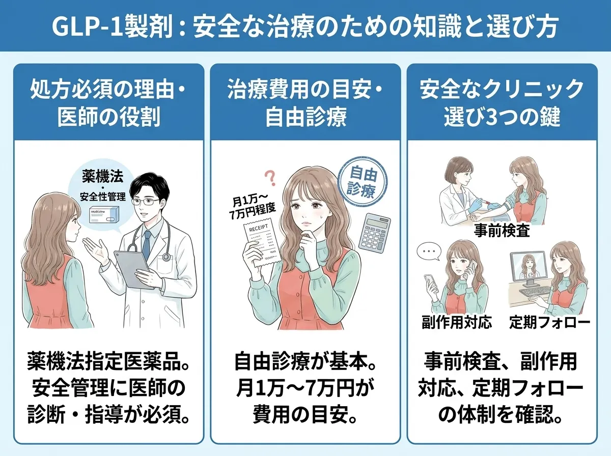 GLP-1製剤の知識と安全なクリニックの選び方
