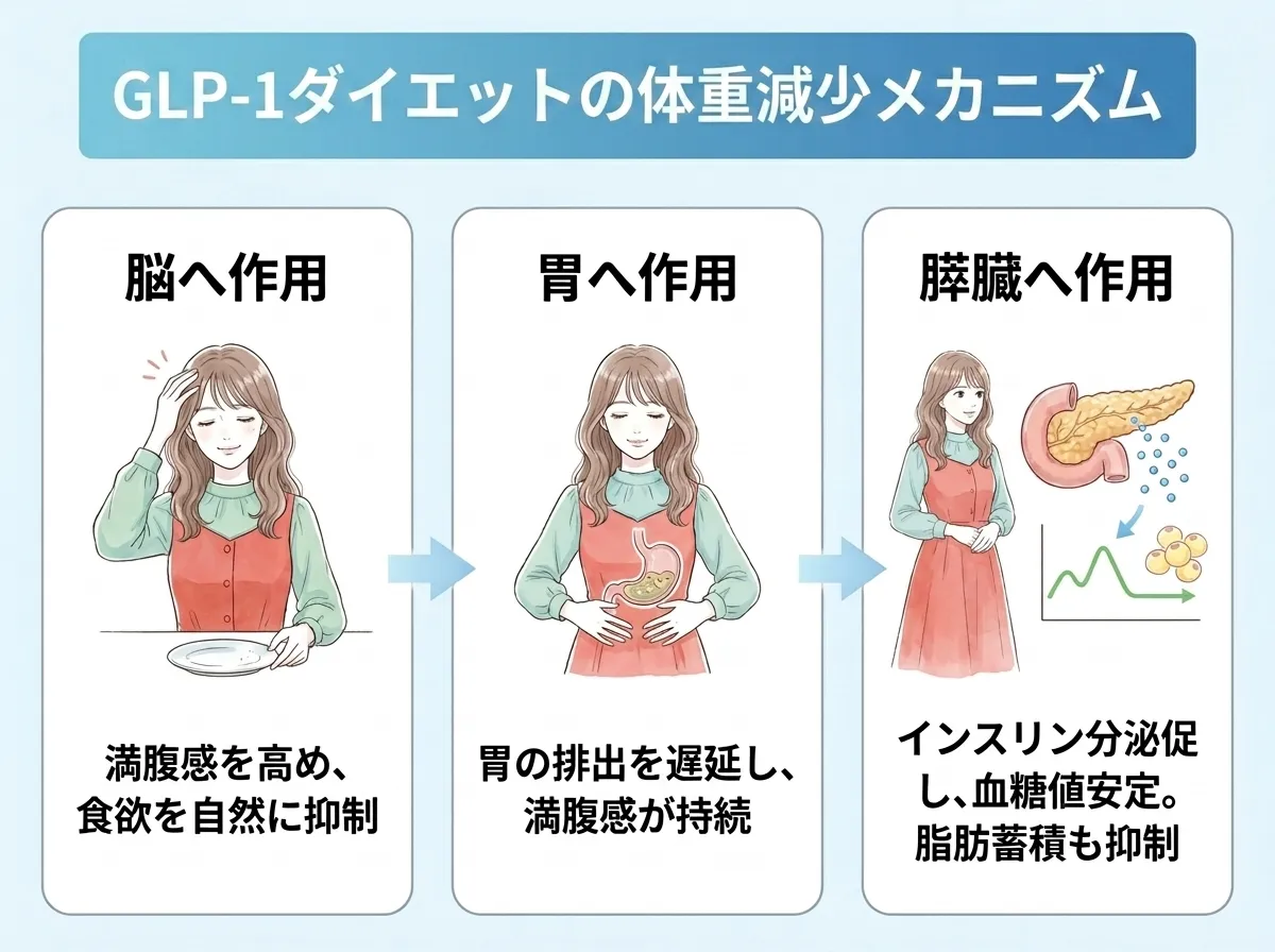 glp-1 ダイエット 仕組み GLP-1ダイエットとは？注射と内服の種類や効果を解説