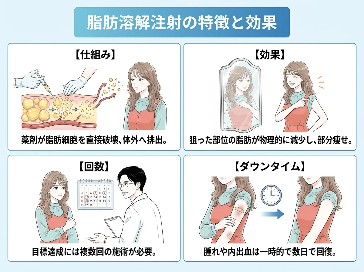 脂肪溶解注射の特徴と効果