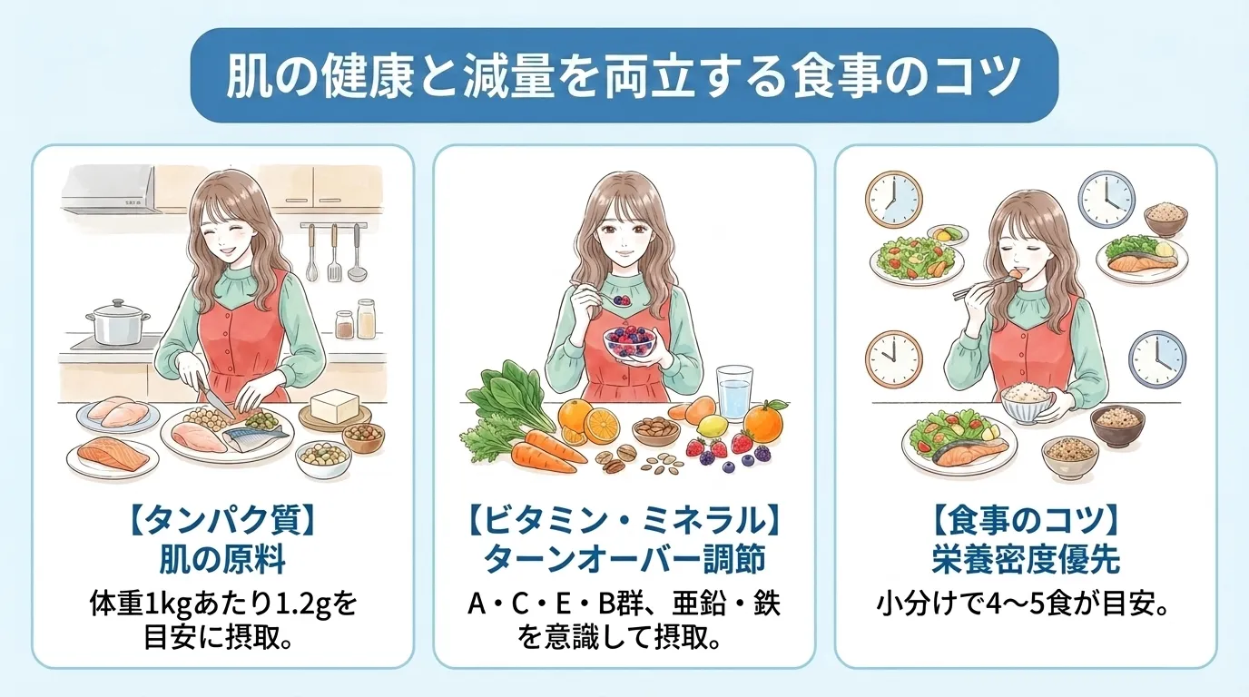 肌の健康と減量を両立する食事のコツ