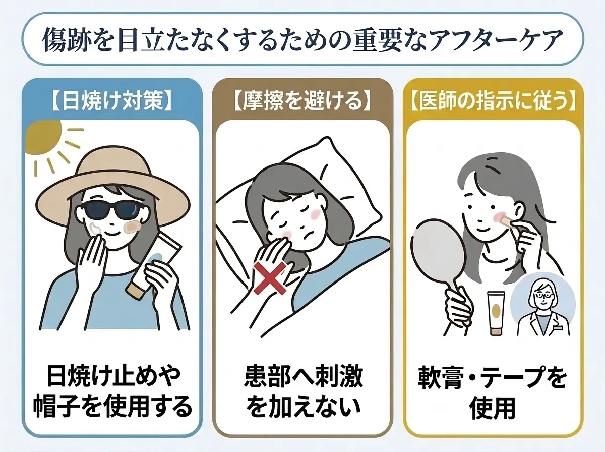ダウンタイム中のアフターケアで跡を残しにくくするポイント